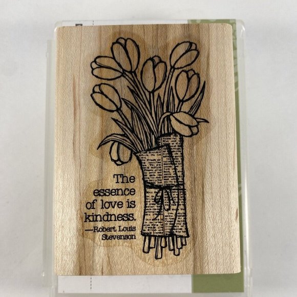 Stampin Up LOVE IS KINDNESS Stamp Tulip Bouquet Flowers Sentiment Easter - Picture 4 of 4